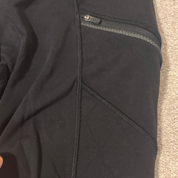 lululemon Black Leggings with Zipper Detail - Picture 3 of 4